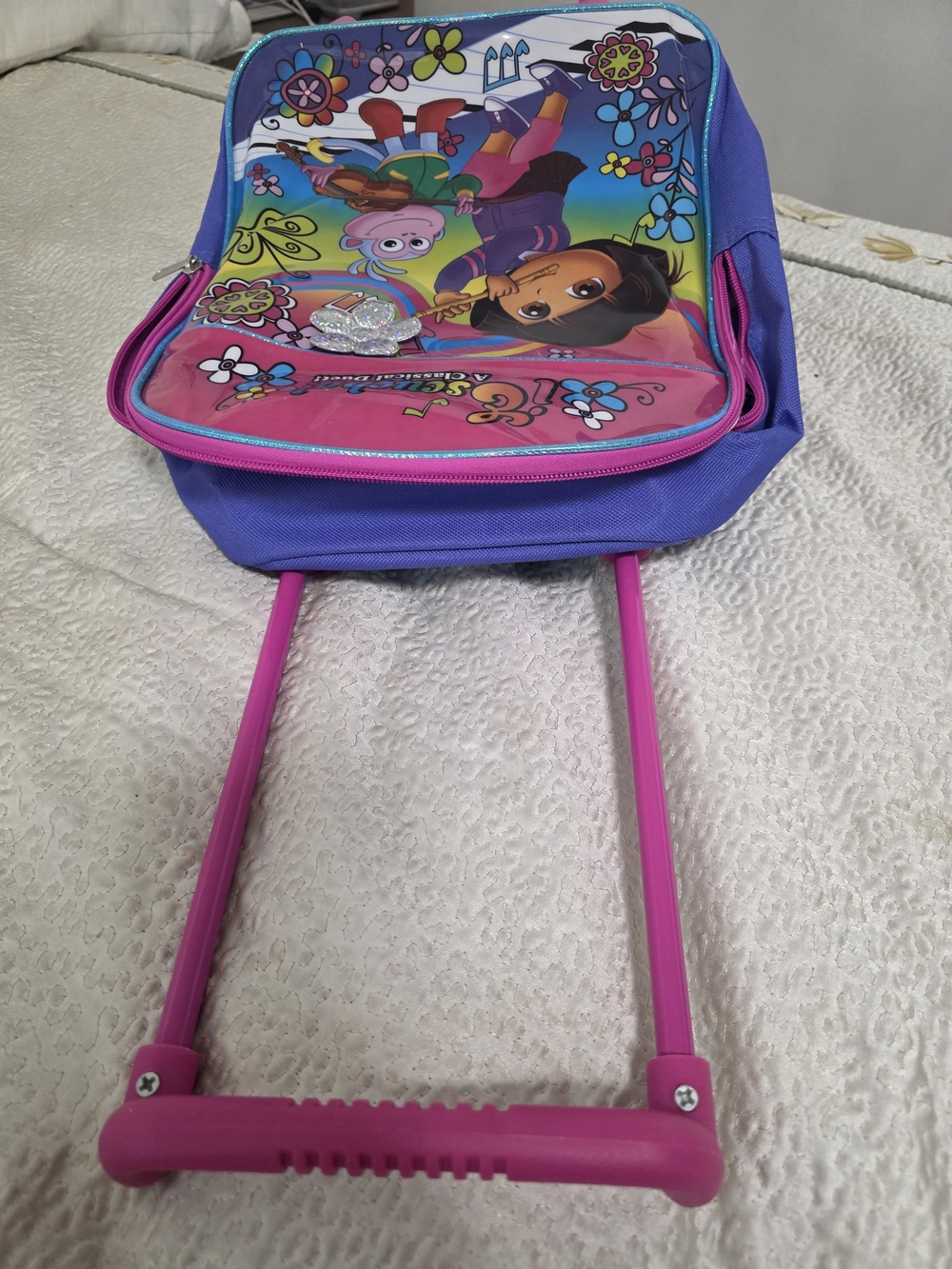 Dora 2-in-1 backpack with straps and wheels and handle